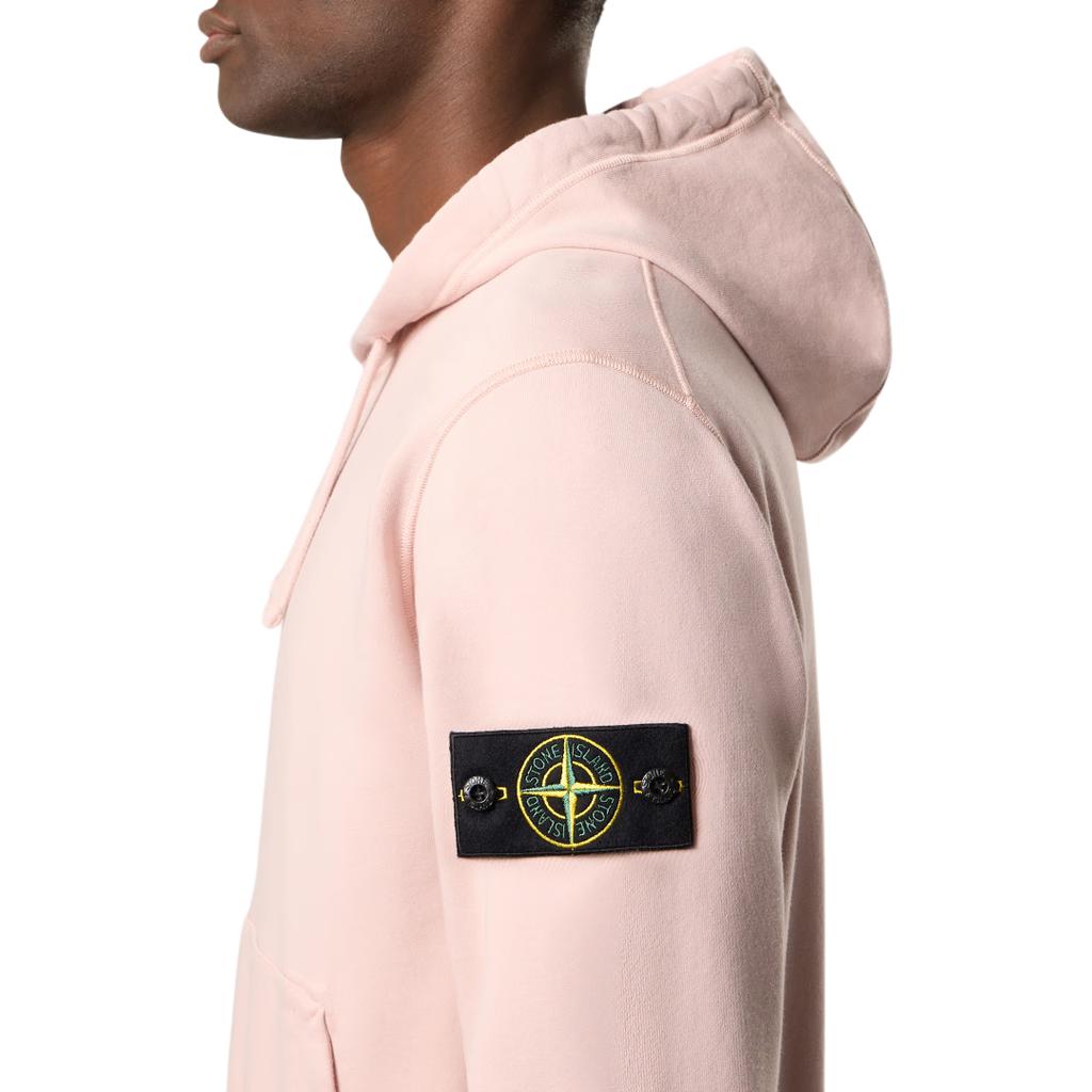 Stone Island SS25 Spring Autumn Classic Logo Zip-Up Hooded Long Sleeve Jacket Unisex Jacket Pink K1S15-6100042-S0051-V0082