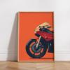 Vintage Cafe Racer Poster – Grunge Motorcycle Wall Arts Rustic Garage Decor Bold Bike Print Retro Biker Gift Industrial Vibes