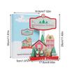 Christmas Wooden House Table Sign Merry Christmas Wood Table Signs Christmas Winter House Ornaments Decorative Table Centerpiece