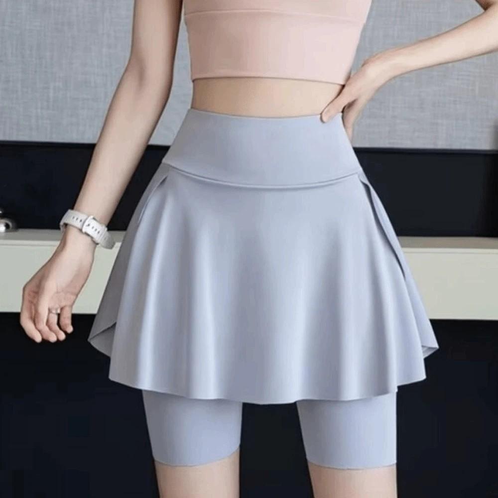 Quick-Drying Women's Tennis Skirts High Waist Fitness Shorts Skirts Women's Yoga Skirt Gym Fitness
