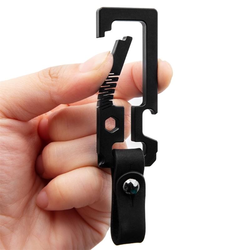 Titaniums Alloy Key Holder Outdoor Tool Key Holder with Bottle Opener Screwdriver Outdoor Keychain Multitool Enduring
