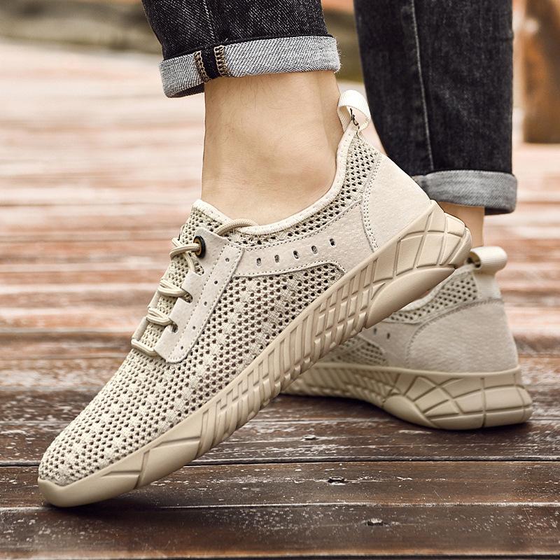 Shoes summer new lightweight hollow thin mesh breathable casual shoes comfortable deodorant sports shoes