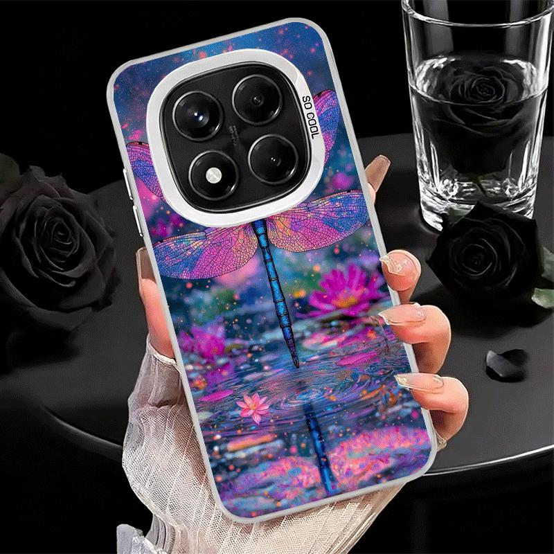 

Beautiful Dragonfly Aesthetics Soft Phone Case for Samsung Galaxy S24 S25 FE S26 Edge S23 Ultra S22 Plus S21 + Shockproof Cover Redmi Note 14 Pro 5G