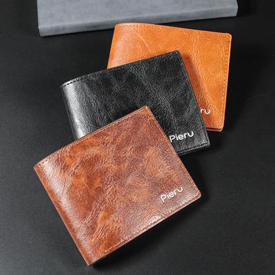 Vintage Men Wallet Pu Leather Brand Luxury Wallets Short Holder Clip Credit Card