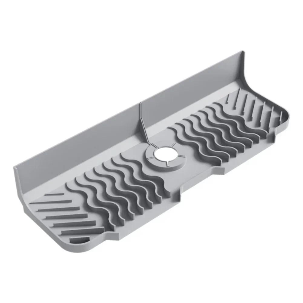 Drying Pad For Dishes And Tools Cleaning Tool Organizer Faucet Splash Guard 45cm*14cm Kitchen Sink Splash Guard