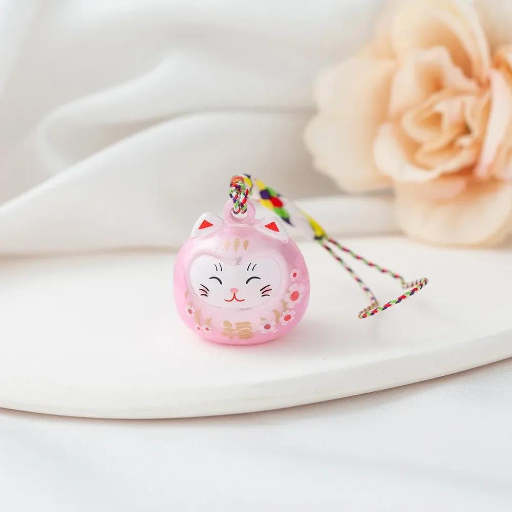 Keychain Pendant Bag Pendant Cartoon Keyring Maneki Neko Phone Charm Mobile Phone Strap Japanese Lucky Cat Keychain Couple Gift