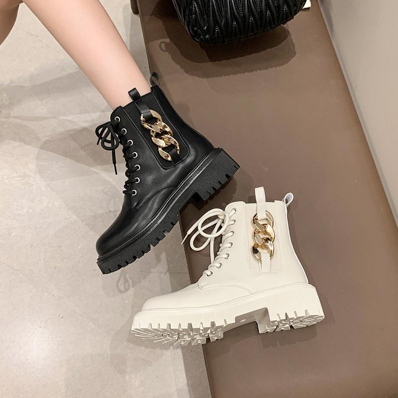Fashion Women's Winter Fashion Boots Side Zip Round Head Keep Warm Women Shoes Middle Follow Square Heel Outdoor Leisure Comfortable