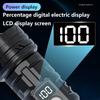 New Digital ABS Flashlight with Strong Light Zoom, Long-lasting Camping LED Light Outdoor Portable Searchlight