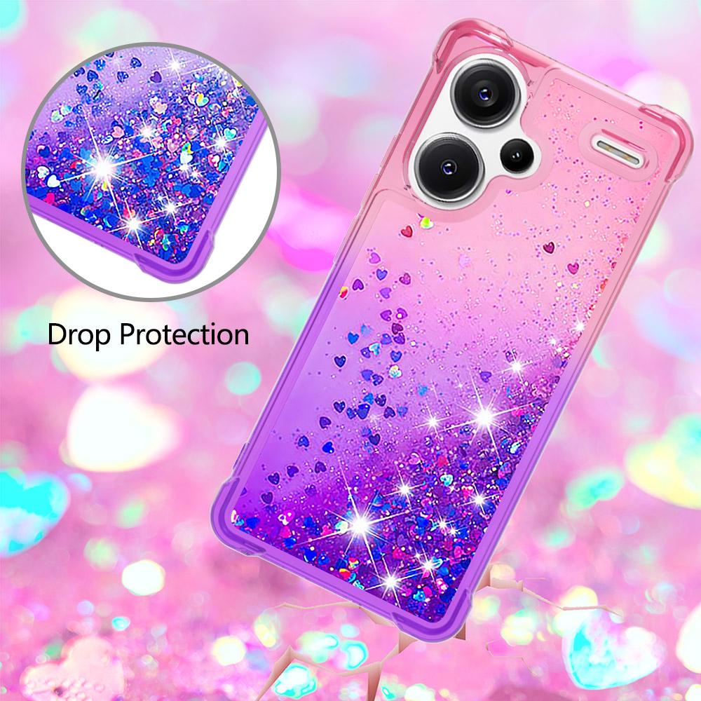 Mehrfarbige Quicksand Flüssig-Glitzer Hülle Für Redmi Note 14 13 Pro Plus Note 13 14 Pro 4g 5g Stoßfeste Dynamische Schutzhülle
