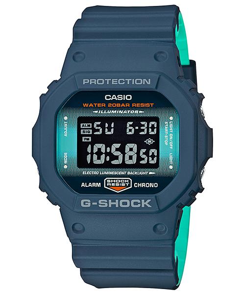 

Casio Men s Resin 200M Water Resistant Shock Resistant Alarm Quartz Watch DW-5600CC-2 синий