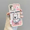KEYSION Cartoon Cute Plush Embroidery Case for Infinix Hot 11 Play with Lanyard PU Leather Shockproof Phone Cover for Infinix Hot 10 9 Play