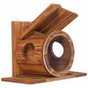 Holz Eichhörnchenfutterhaus mit rundem Futterloch und Montagebasis für den Außenbereich im Garten Langlebiges Design Geeignet für die Beobachtung von Wildtieren im Hinterhof