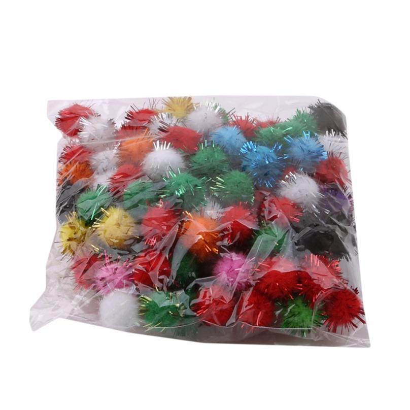 Creative Colored Hair Ball Pom-pom Kindergarten Children Diy Handmade Materials Supplies