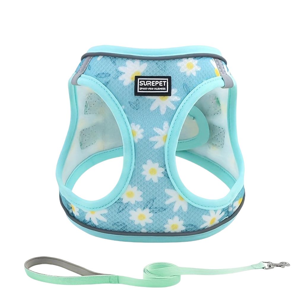 Reflektierende, bequeme und atmungsaktive Hundeleine für Brust und Rücken