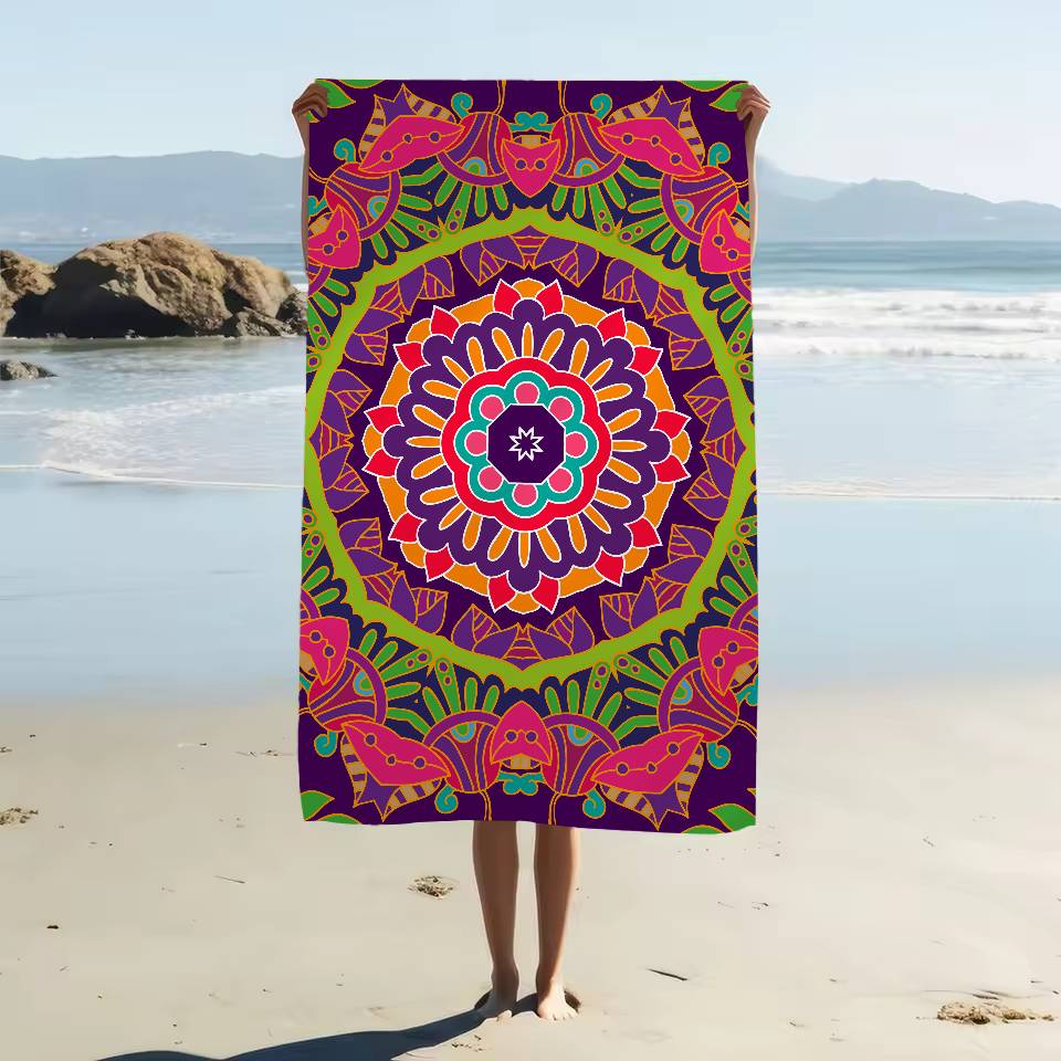 Paisley Print Beach Towel For Kids Personalized Bath Towel Pool Towel Vacation Gift Picnic Towel Party Gift