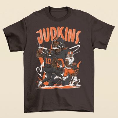 Quinshon Judkins Cartoon Style Cleveland Football T-Shirt