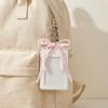 Pearl Short Card Bag PU Leather Bow Card Holder Causal Woman Wallet  Lady
