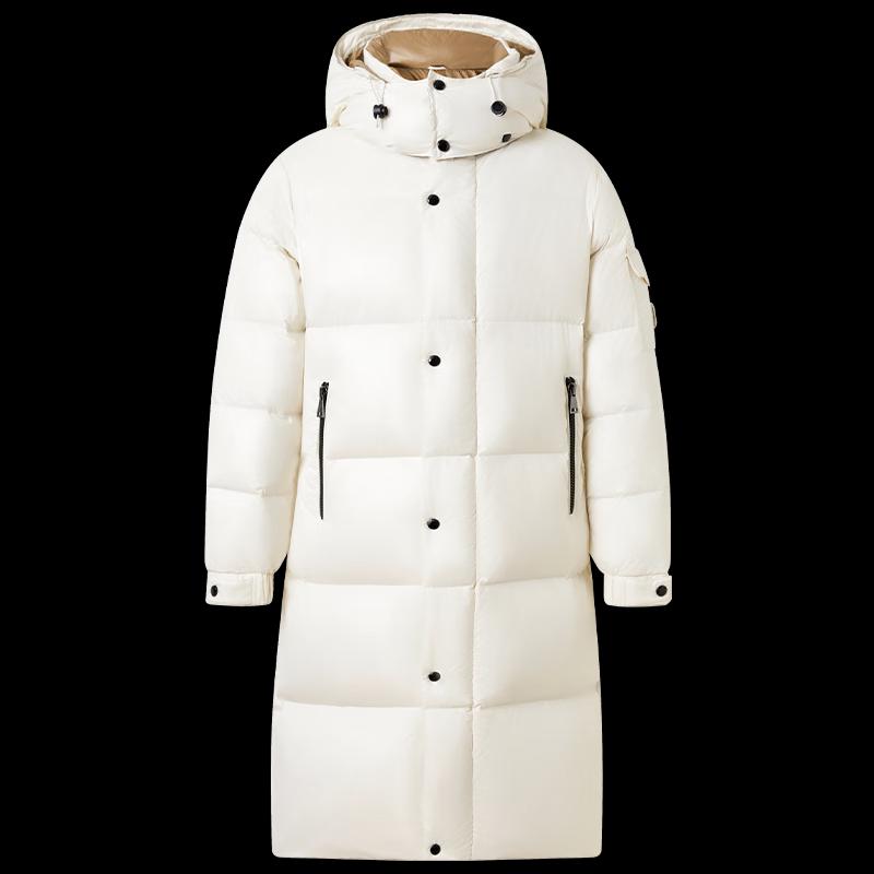 SNOWFLYING X2501419588FX Unisex Long Hooded Down Jacket