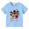 Smiling Critters Children's Clothing Kawaii Cartoon Funny T-Shiirt Boys Short Sleeve Fashion Tops 3-14Years Kids Summer Clothes