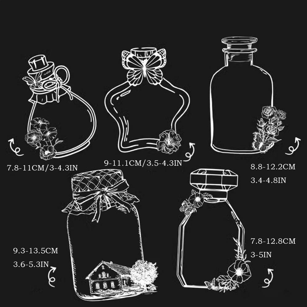 Dried Flower Bookmark Kit Pressed Flower Bookmark Making Set Jar Shape Botanical Specimen For Scrapbook Hobbyists Teachers