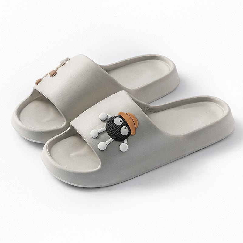 

Крутые тапочки женские ванная комната домашние нескользящие домашние комнатные летние для ванны мужские 44-45 серый