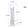Big Crystal Jelly Realistic Clear Dildo Suction Cup Huge Transparent Penis Dick Anal Product Sex Toys For Woman Lesbian Adult