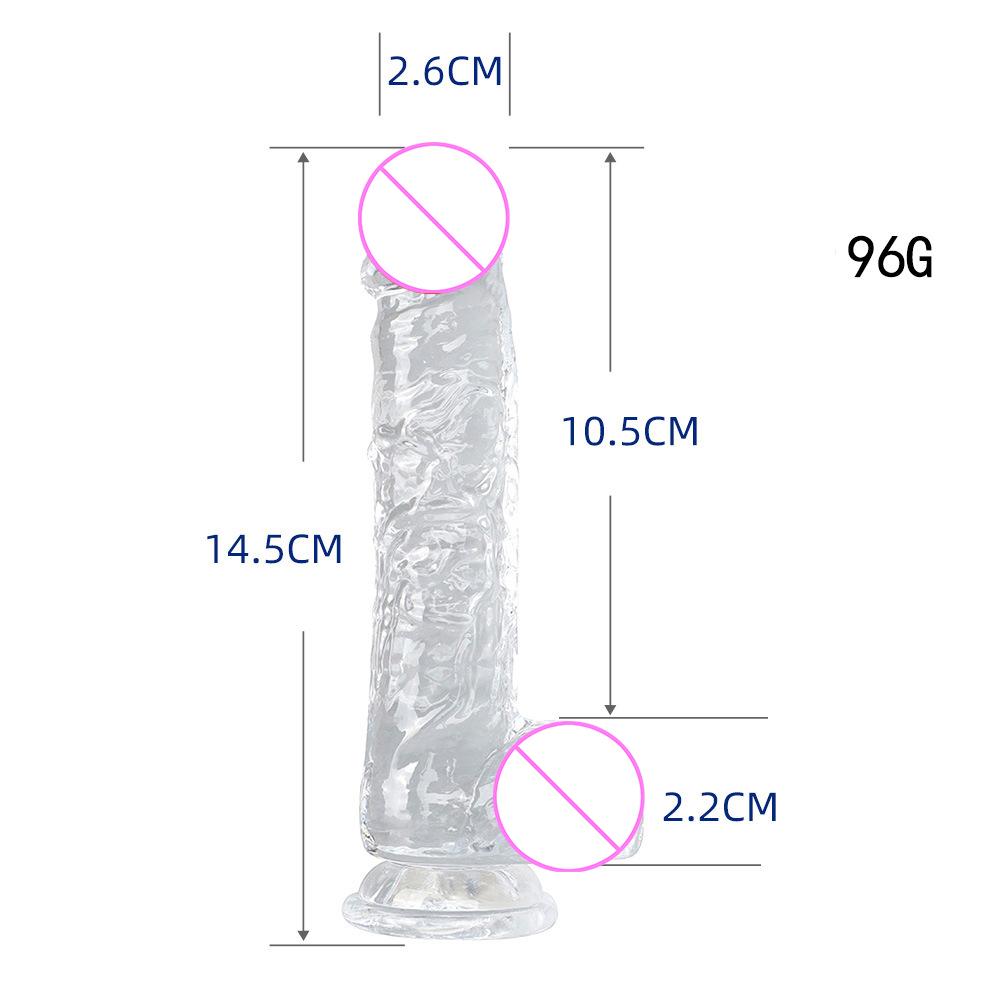 Big Crystal Jelly Realistic Clear Dildo Suction Cup Huge Transparent Penis Dick Anal Product Sex Toys For Woman Lesbian Adult