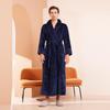 2024 Velvet Plus Size Women's Long Bathrobe - Winter European & American Style for Hotels, Salons, and Casual Wear