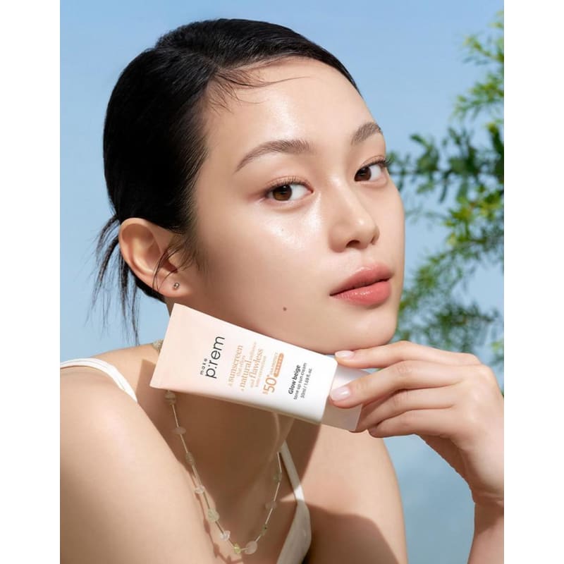 UV Defense Me Glow Beige Tone-Up Sunscreen 50ml (+ Inteca Cream 20ml)