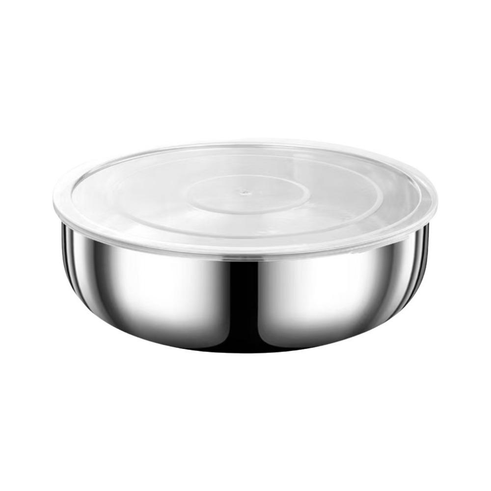 Stainless Steel Stainless Steel Mixing Bowl Large Capacity Heat Resistant Mixing Bowl With Lid Rustproof Large Size