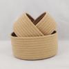Handmade Cotton Rope Storage Basket for Desktop Sundries, Cosmetics, Snacks, and Entrance Organization