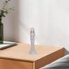 Lady Figurine Arts Gifts Collectible Resin for Dinning Room Bedroom Tabletop Gray