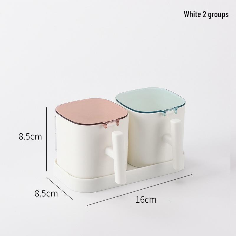 Kitchen Seasoning Box Set with Lids and Spoons No specification