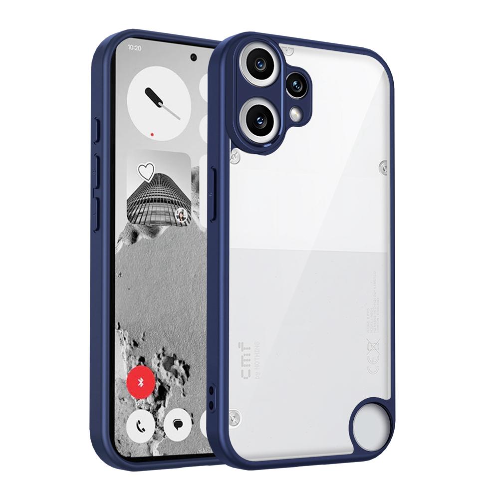 KEYSION Transparente Hülle für Nothing CMF Phone 2 Pro 1 Weiches Silikon + PC Klare Stoßfeste Handy-Rückabdeckung für CMF Phone 1 2 Pro