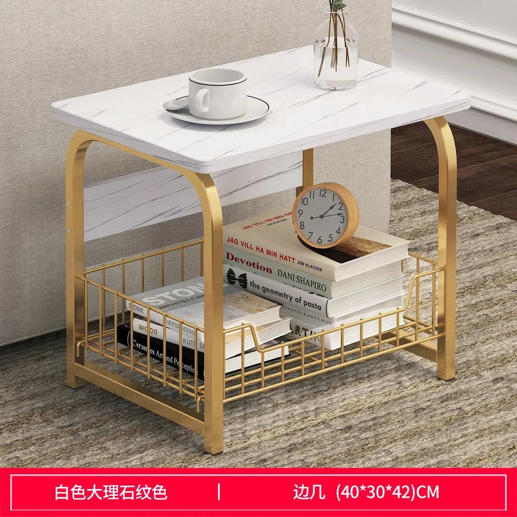 Modern Sofa Side Cabinet Bedroom Bedside Creative Storage Small Table Living Room Corner Simple Side Table 2/3 Layers