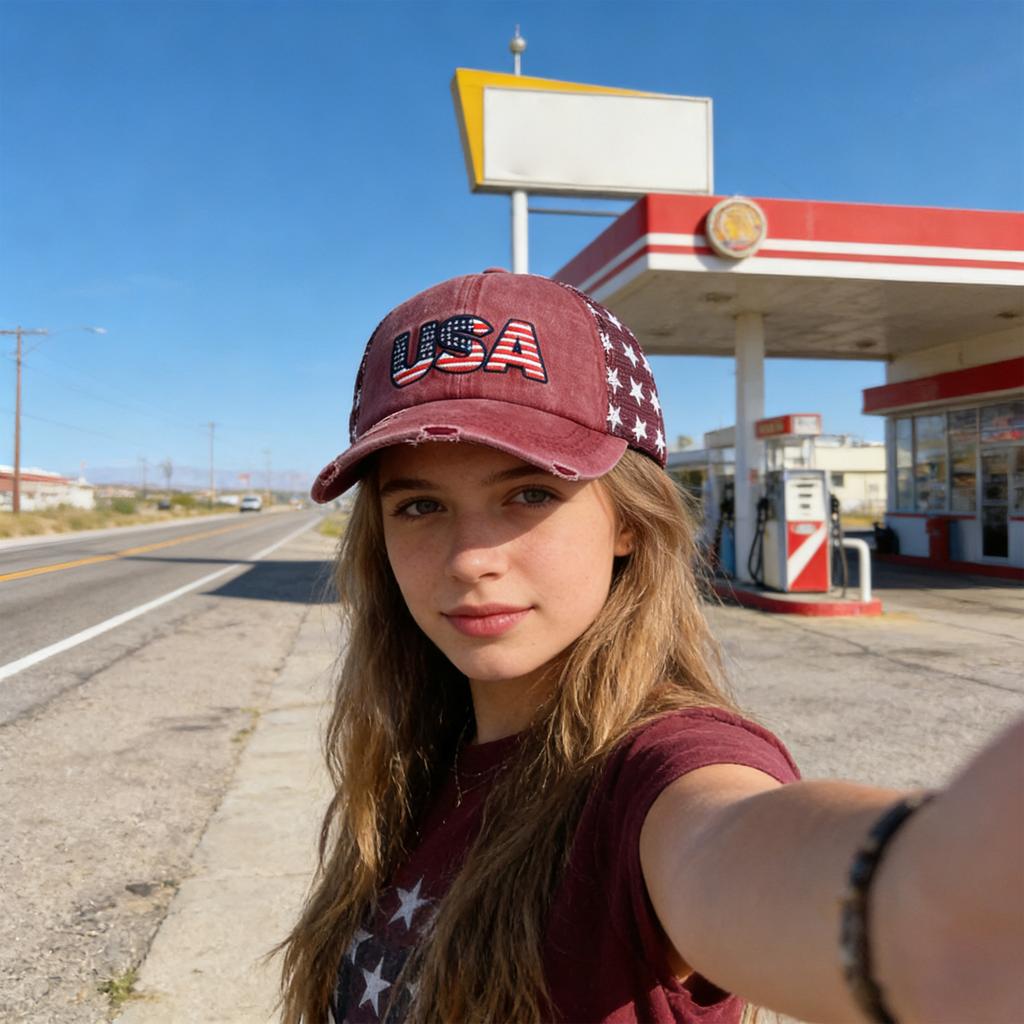 Gedenkhut für Damen und Herren, verstellbarer Sonnenhut im Used-Look, Lustiger Hut