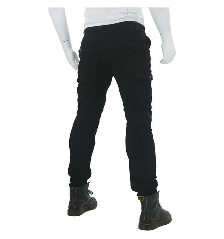 Men's Breathable Motorcycle Skinny Jeans: Wear-Resistant Protective Pants