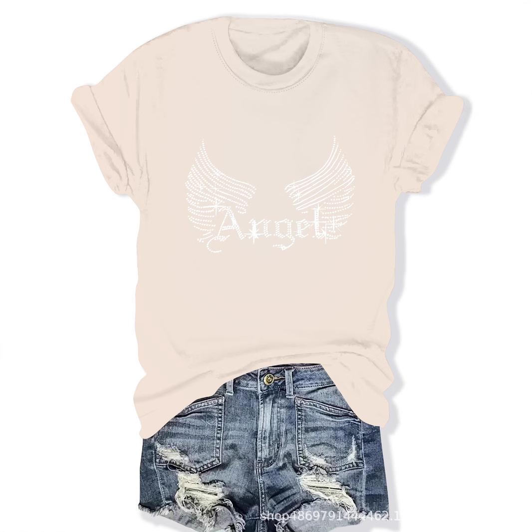 

Women s Cross-Border Fashion Round Neck T-Shirt L