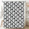 Floral Shower Curtain Botanical Bathroom Decor Vintage Flower Pattern Waterproof Fabric Liner Farmhouse Style Modern Washable Ba