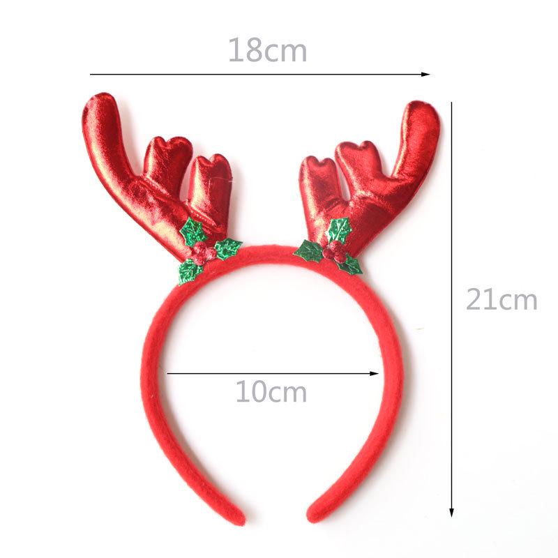 Christmas Headband: Santa, Snowman & Reindeer Antlers for Kids' Party