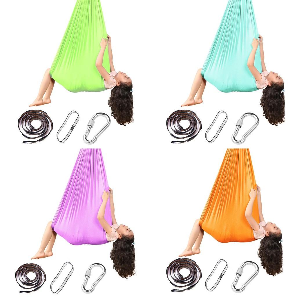Premium Fabric Children's Hammock Swing For Indoor Outdoor Sensory Training Chair