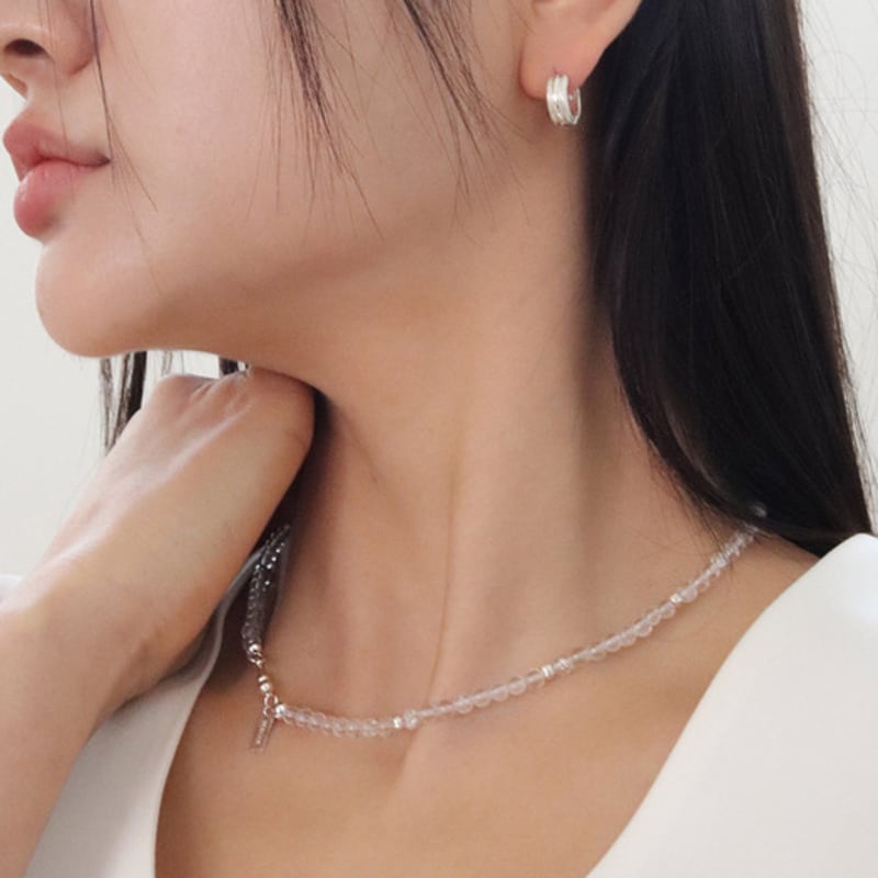 NUDOOR Slim Clare Quartz Necklace