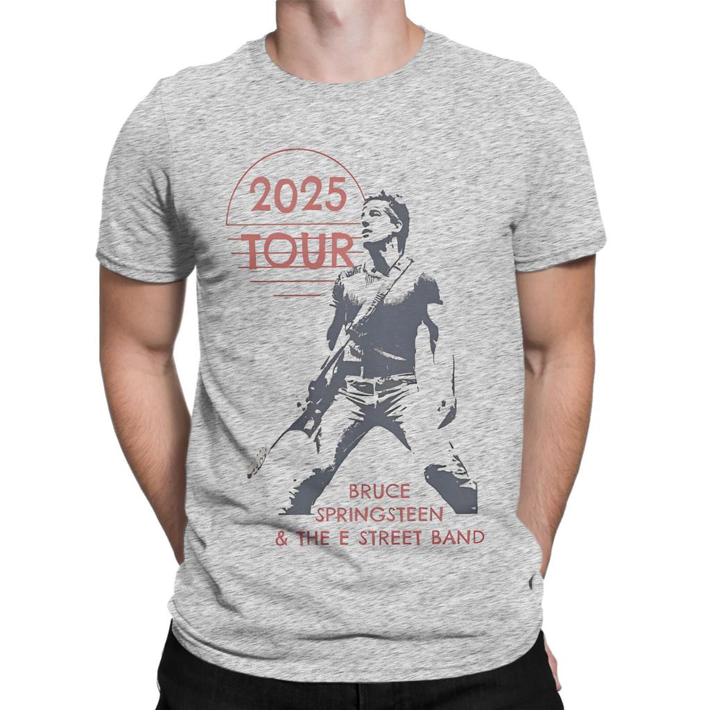 Bruce Springsteen Singer 2025 Tour Graphic T Shirt for Men Women  Pure Cotton  Tee Shirt Clothing