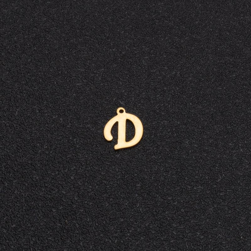 Custom Stainless Steel A-Z Letter Charms - Fade-Resistant DIY Pendants