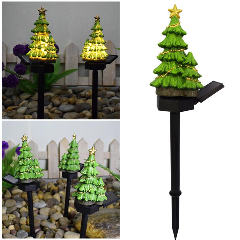 Cheap Lvye Solar Christmas Tree Yard Stake Light LED Landscape Lamp