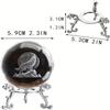 1 Piece of Wolf King Howling Crystal Ball Decorative Item, Birthday Gift Glass Ball, Home Decor Item with Base, Birthday Gift Fo