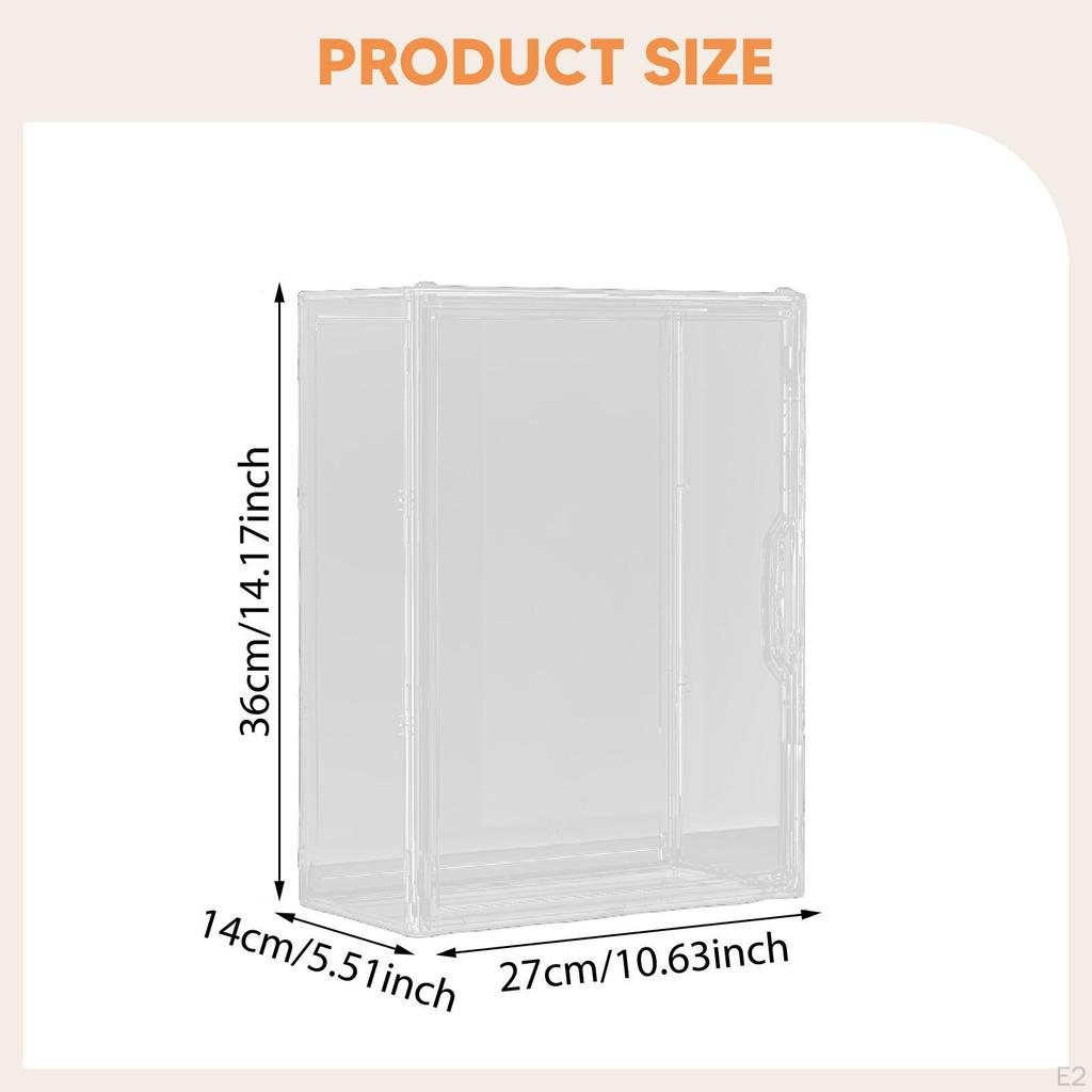 Actionfiguren Vitrine Klarer Schrank Tisch Aufbewahrungsbox Desktop Organizer für Miniaturen Modelle
