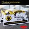 BELIK Outdoor Waterproof PVC Safety Warning Sign - Beware of Laser