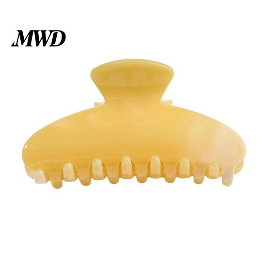 Gentle Pastel Hair Clip Back Head Claw, Macaron Color Shower Clip, Smooth Surface Large Long Claw Anti-Slip Teeth Accessory for Buns Commuting Travel