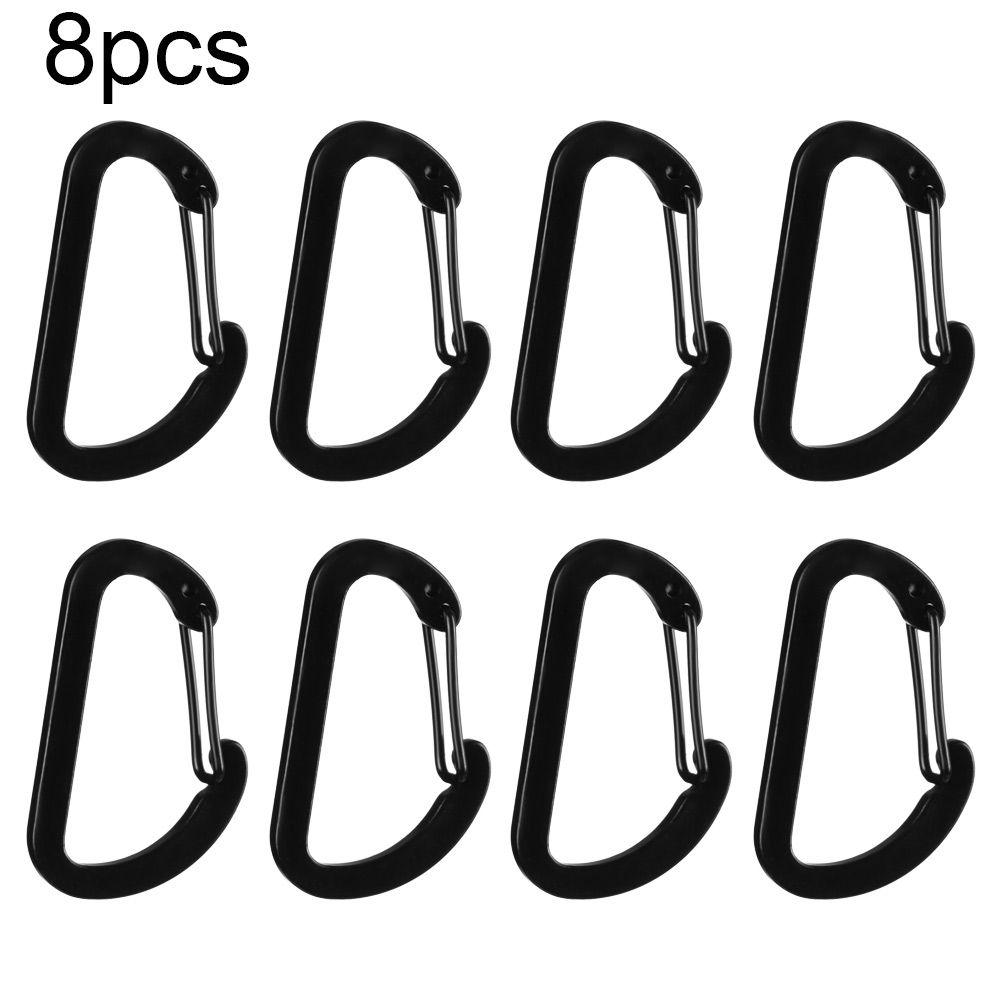 1/4/8pcs Aluminum Alloy Outdoor Packback Buckles Water Bottle Hooks Snap Clip Keychain D Carabiner